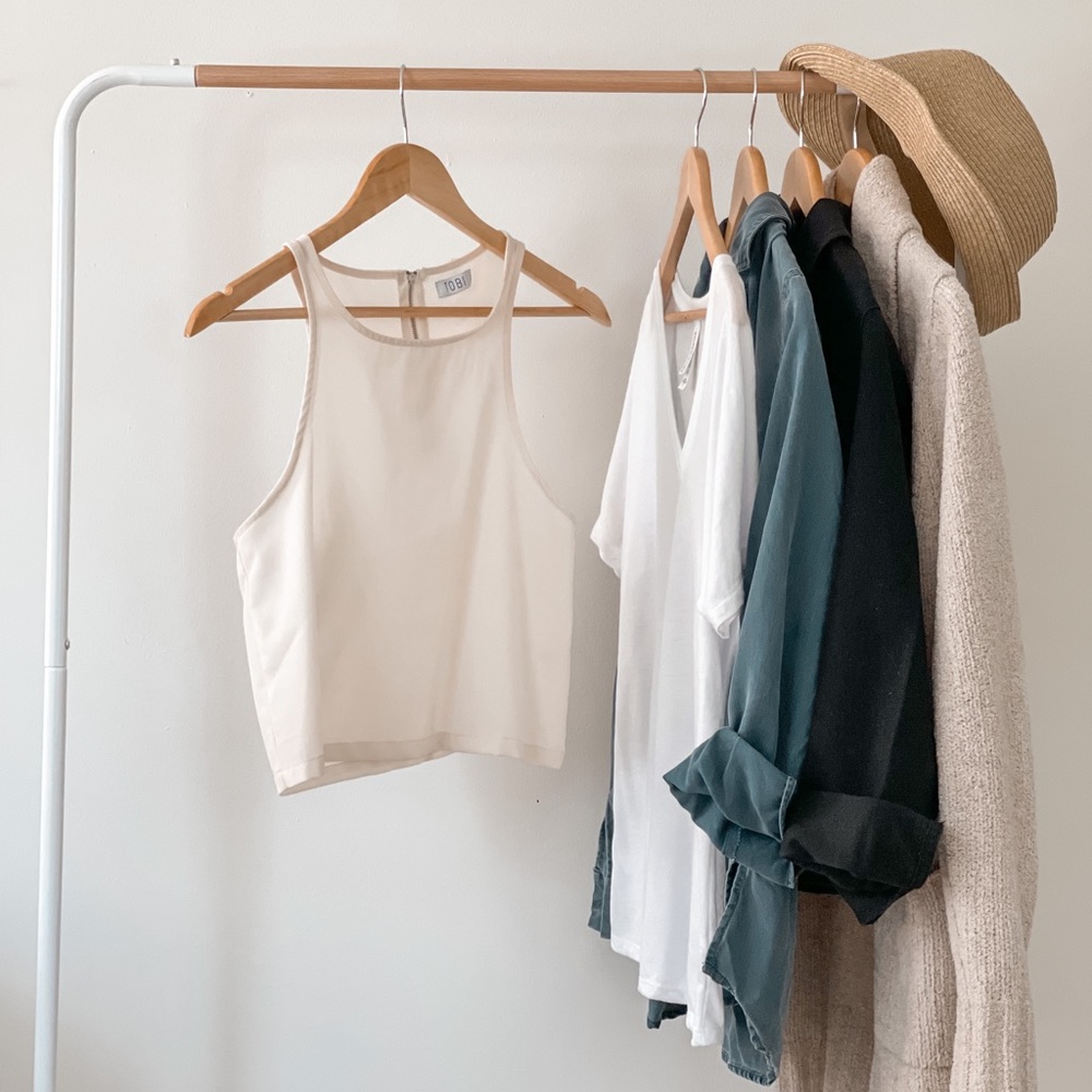 Tobi — Crop Top — S — Cream